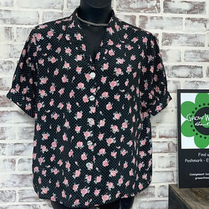 Russ floral vintage blouse size 18